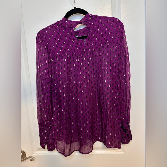 ba&sh Purple Patterned Blouse - Picture 3 of 6